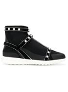 Valentino Valentino Garavani Rockstud Sock Sneakers - Black
