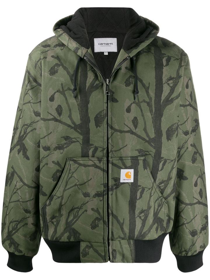 Carhartt Wip Camo Woodland-print Jacket - Green