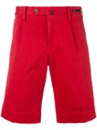 Pt01 - Bermuda Shorts - Men - Cotton/spandex/elastane - 48, Red, Cotton/spandex/elastane