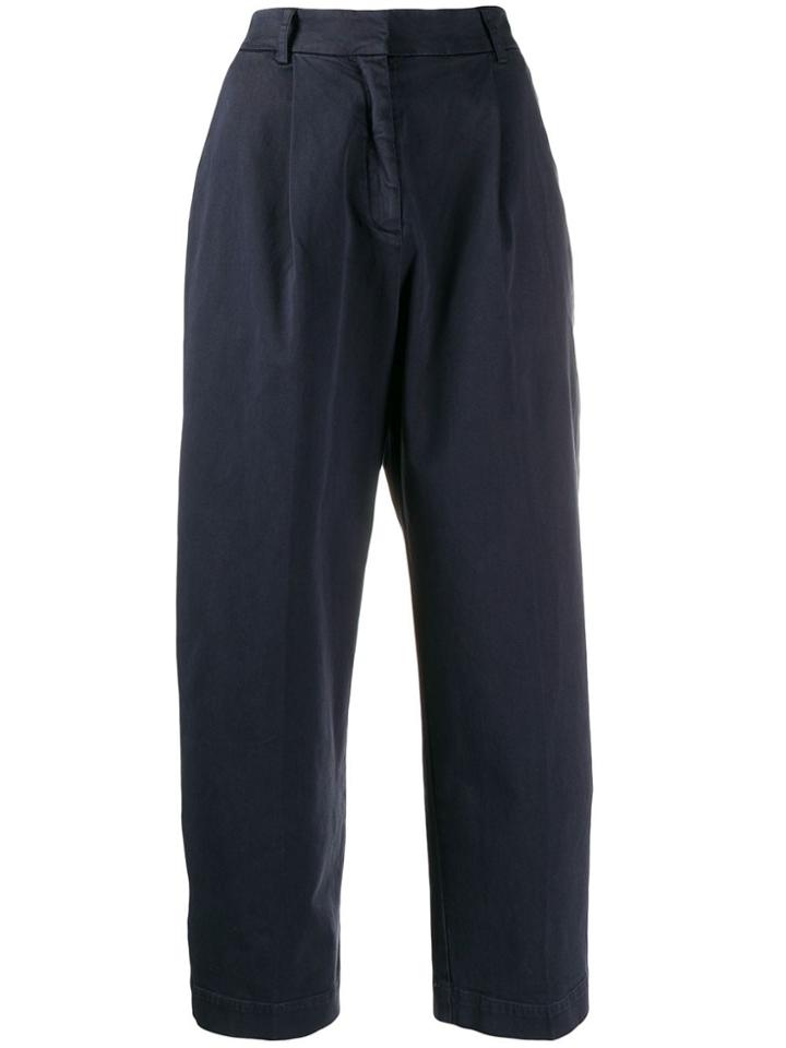 Ymc Cropped Market Trousers - Blue