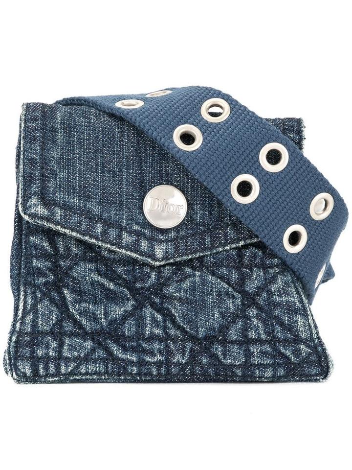 Christian Dior Pre-owned Denim Belt Bag - Blue