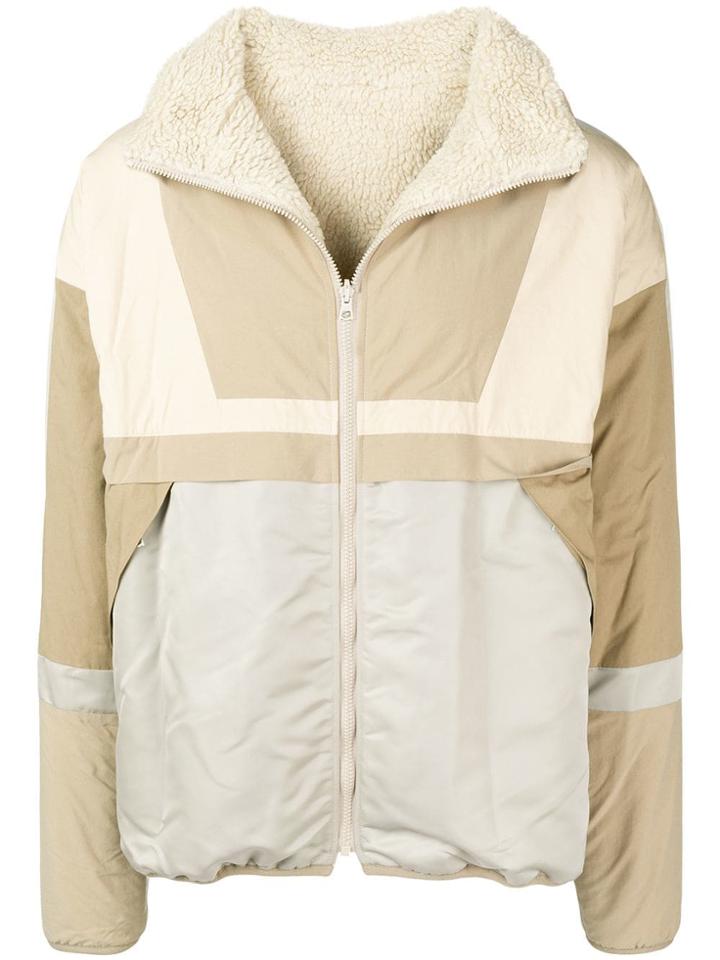 John Elliott Colour Block Lightweight Jacket - Neutrals