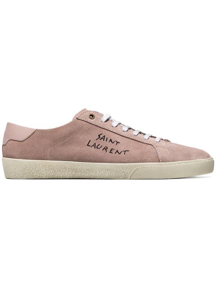 Saint Laurent Classic Court Sneakers - Pink