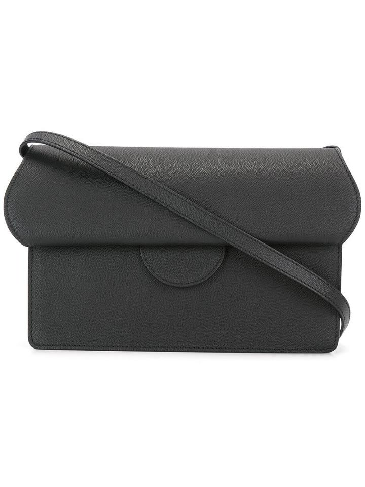 Roksanda Fold-over Cross-body Bag, Women's, Black, Calf Leather