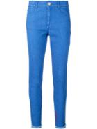 Stella Mccartney Embroidered Skinny Jeans - Blue