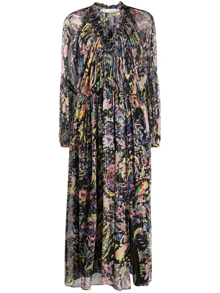 Iro Ramona Abstract-print Dress - Black