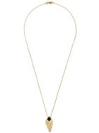 Fairfax & Roberts 18kt Yellow Gold Art Deco Onyx And Diamond Pendant