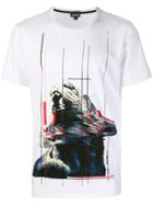 Just Cavalli Contrast Print T-shirt - White