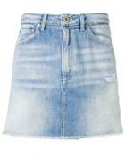 Dondup Faded Denim Skirt - Blue