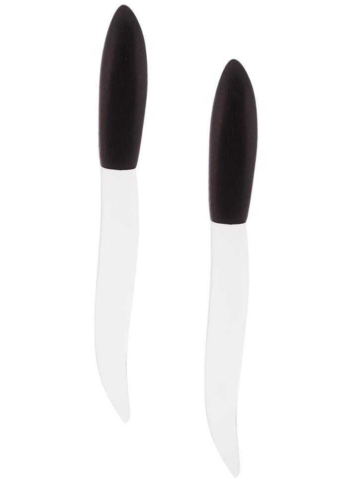 Monies Long Earrings - Black
