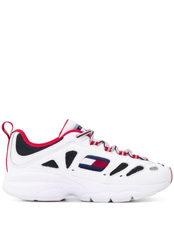 Tommy Jeans Heritage Cut-out Sneakers - White
