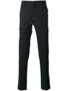 Maison Margiela Casual Tailored Trousers, Men's, Size: 48, Blue, Cotton/spandex/elastane/viscose
