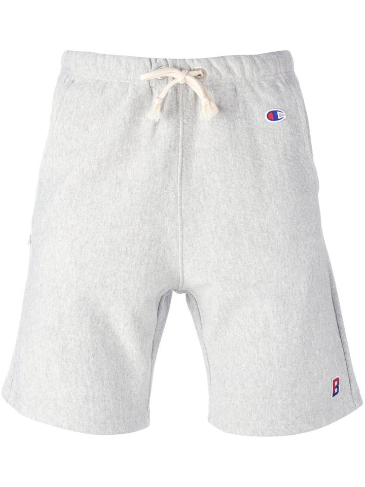 Champion Drawstring Sweatshorts, Men's, Size: Large, Grey, Cotton/polyester
