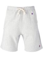 Champion Drawstring Sweatshorts, Men's, Size: Large, Grey, Cotton/polyester