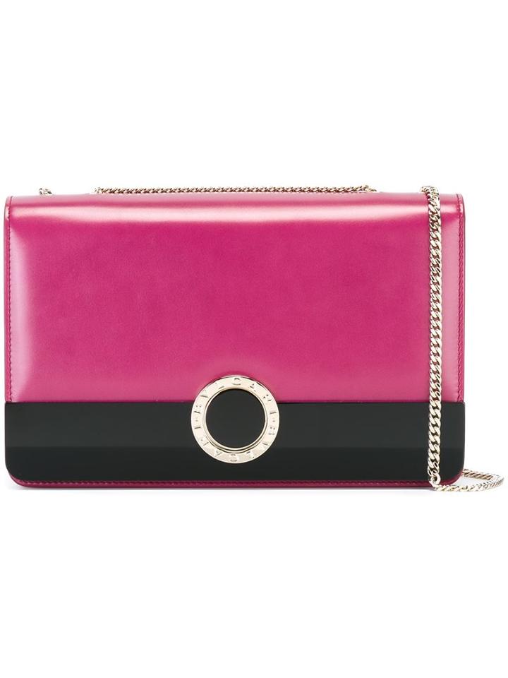 Bulgari Chain Strap Crossbody Bag, Women's, Pink/purple
