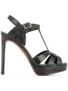 Lola Cruz Platform Stiletto Heels - Black