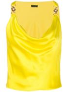 Versace Medusa Cowl Neck Vest - Yellow