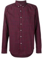 321 Plaid Button Down Shirt, Men's, Size: M, Red, Cotton