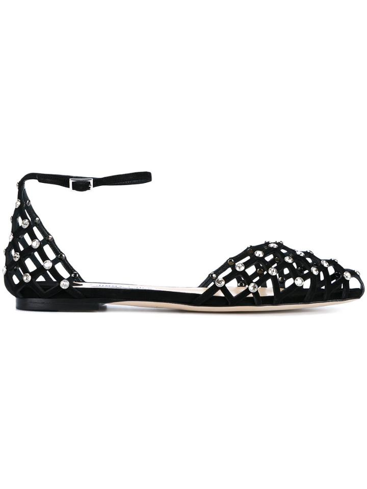 Jimmy Choo 'davinia' Ballerinas - Black