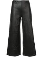 Adam Lippes Cropped Wide-leg Trousers - Black
