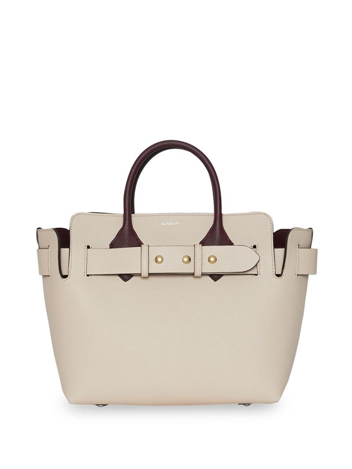 Burberry The Small Tri-tone Leather Triple Stud Belt Bag - Grey