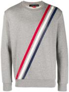 Perfect Moment Striped Long-sleeve Sweater - Grey