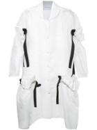 Roberts Wood Crinoline Summer Coat, Women's, Size: Medium, White, Silk/polyamide