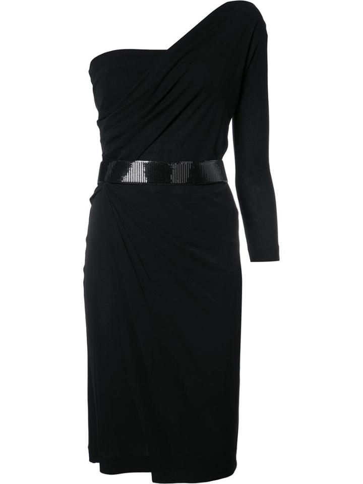 Dsquared2 One Shoulder Asymmetric Dress - Black