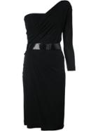 Dsquared2 One Shoulder Asymmetric Dress - Black