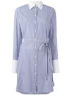 Rag & Bone Striped Shirt Dress - White