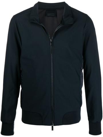 Rrd Down Stand Up Collar Jacket - Blue