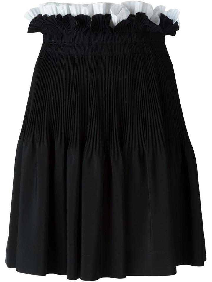 No21 Ruffled Waist Pleated Skirt