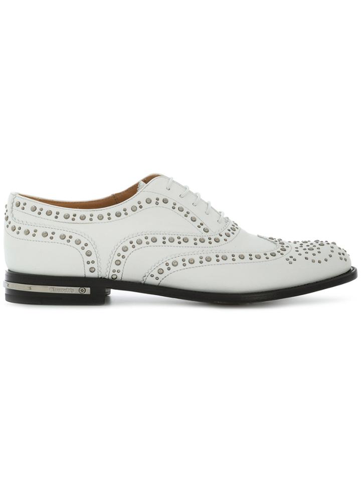 Church's Studded Lace-up Brogues - White