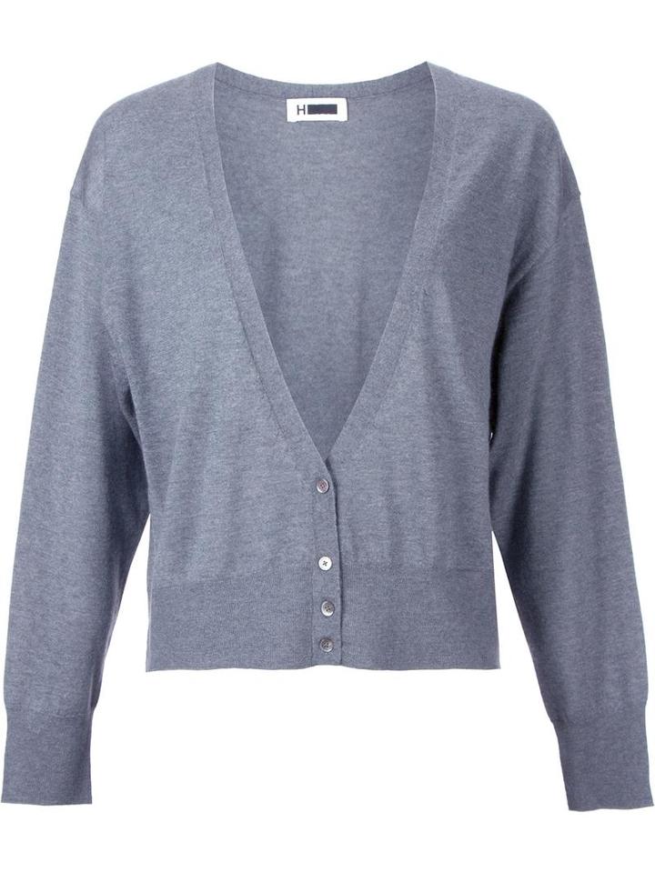 H Beauty & Youth. High Gauge Cardigan, Women's, Grey, Cashmere
