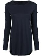 Andrea Bogosian Decorative Buttons Blouse - Blue