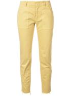 Nili Lotan Cropped Skinny Trousers - Yellow
