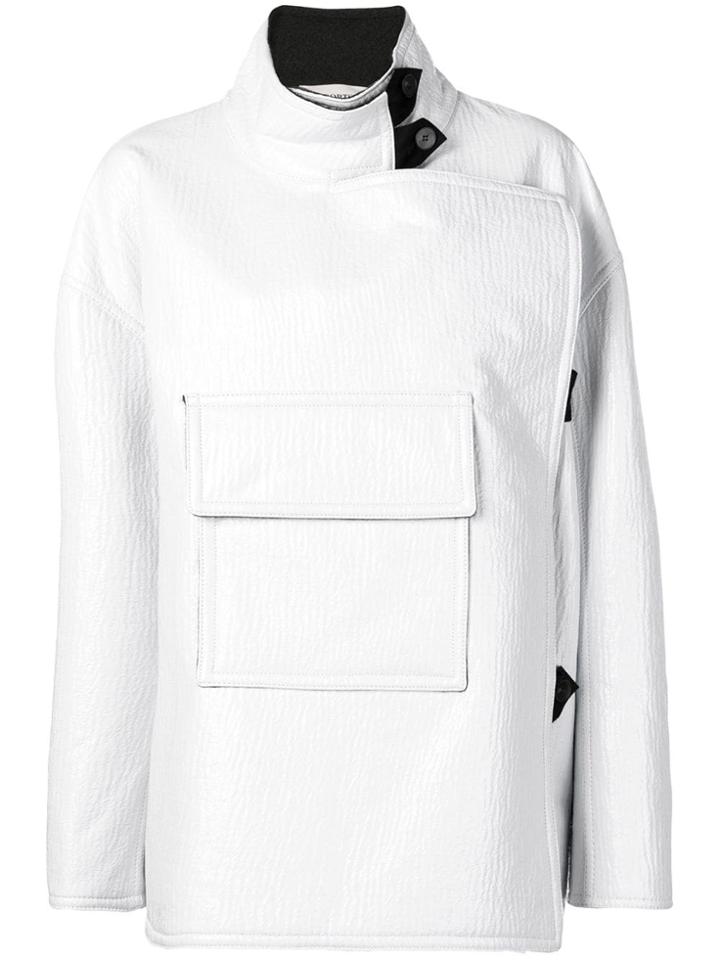 Ports 1961 Short Creased Coat - White