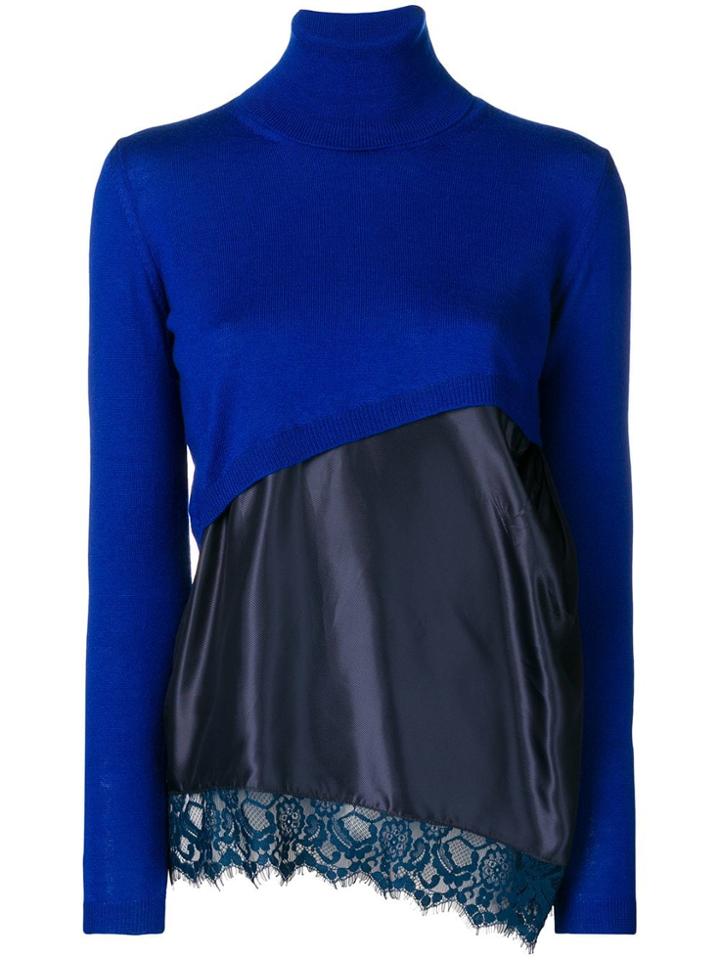 Semicouture Layered Jumper - Blue
