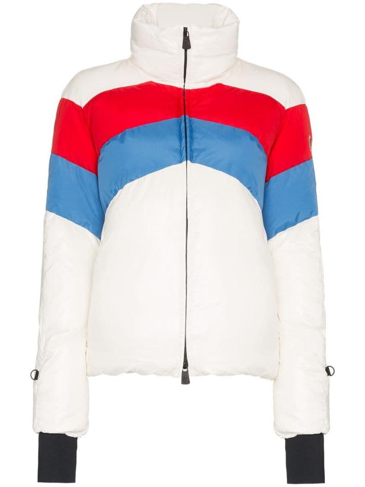 Moncler Grenoble Lamar Striped Padded Jacket - White