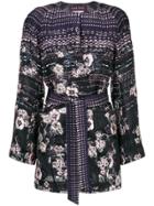 Talbot Runhof Nubia Coat - Pink & Purple