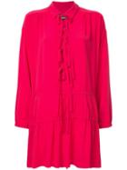 Boutique Moschino Drop Waist Tunic With Tie Detail - Pink