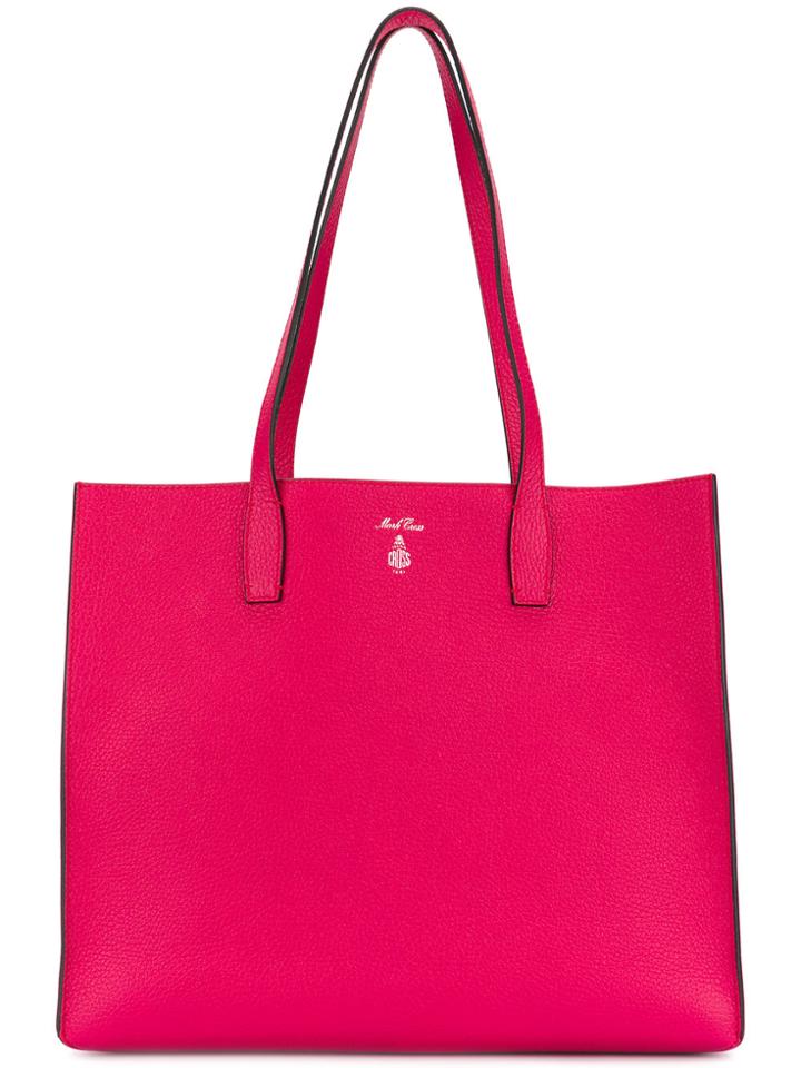 Mark Cross Boxy Tote - Pink & Purple
