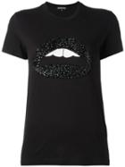 Markus Lupfer Lip Print T-shirt, Women's, Size: Xs, Black, Cotton