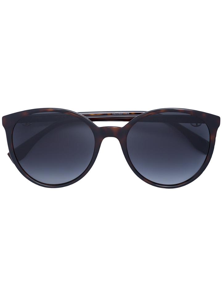 Fendi Eyewear Cat Eye Sunglasses - Brown