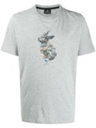 Ps Paul Smith Graffiti Rabbit T-shirt - Grey