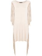 Fisico Fringed Beach Dress - Nude & Neutrals