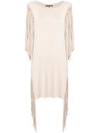 Fisico Fringed Beach Dress - Nude & Neutrals