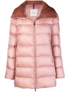 Moncler Zipped Puffer Jacket - Pink & Purple