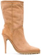 Y / Project Pull-on Heeled Boots - Brown