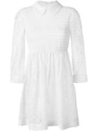 Red Valentino Lace Collar Dress, Women's, Size: 40, White, Cotton/polyamide/polyester
